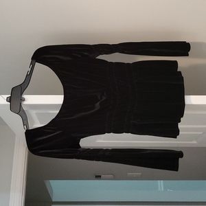 Velvet off shoulder top